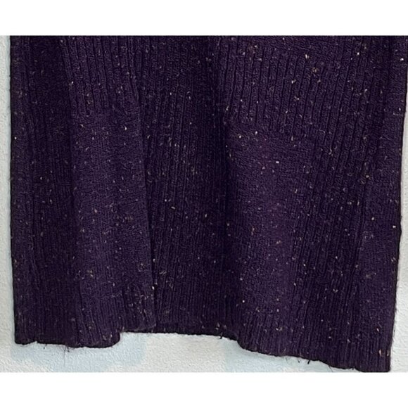 Christopher & Banks Womens Purple V-Neck Ribbed Layered Sweater Small - Picture 5 of 10